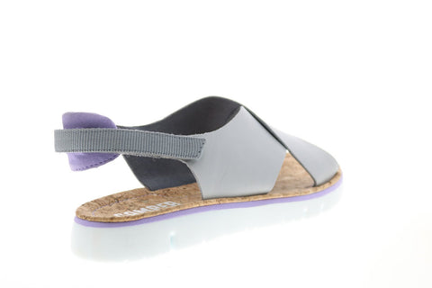 Camper Oruga Sandal K200157-029 Womens Gray Leather Slingback Sandals Shoes