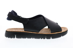 Camper Oruga Sandal K200157-030 Womens Black Leather Slingback Sandals Shoes