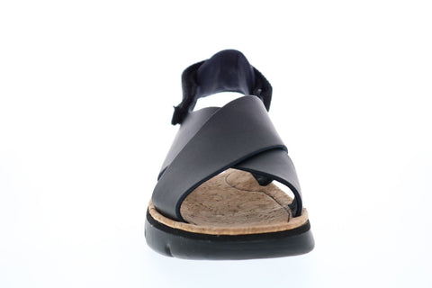 Camper Oruga Sandal K200157-030 Womens Black Leather Slingback Sandals Shoes