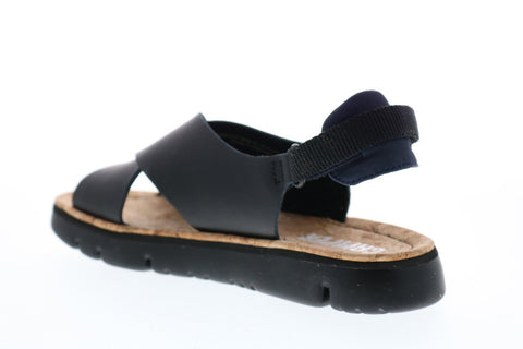 Camper Oruga Sandal K200157-030 Womens Black Leather Slingback Sandals Shoes