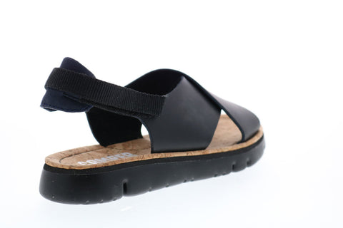 Camper Oruga Sandal K200157-030 Womens Black Leather Slingback Sandals Shoes