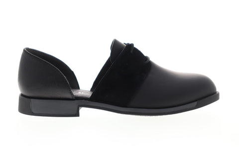 Camper Bowie K200202-005 Womens Black Nubuck Casual Lace Up Oxfords Shoes