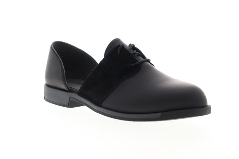 Camper Bowie K200202-005 Womens Black Nubuck Casual Lace Up Oxfords Shoes