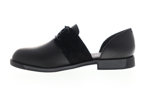 Camper Bowie K200202-005 Womens Black Nubuck Casual Lace Up Oxfords Shoes