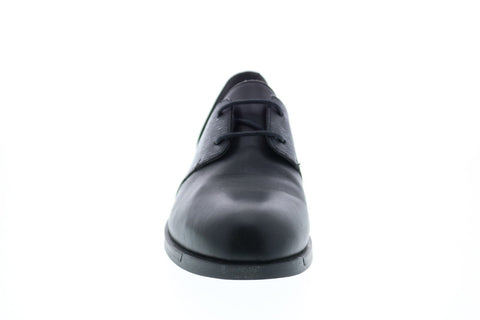 Camper Bowie K200202-007 Womens Black Leather Lace Up Flats Oxford Shoes