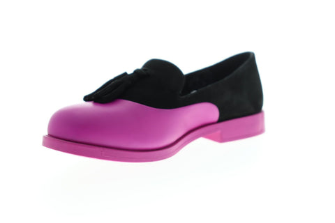 Camper Bowie K200203-001 Womens Pink Leather Casual Slip On Loafers Shoes