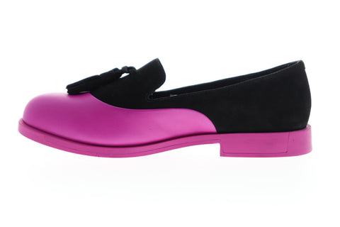 Camper Bowie K200203-001 Womens Pink Leather Casual Slip On Loafers Shoes