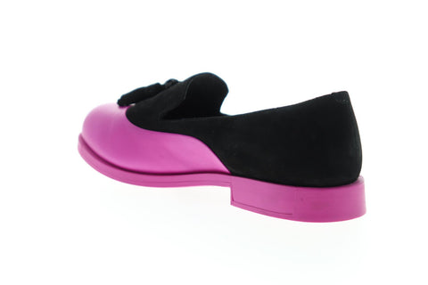 Camper Bowie K200203-001 Womens Pink Leather Casual Slip On Loafers Shoes