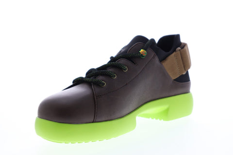 Camper Fiss K200209-001 Womens Brown Leather Lace Up Low Top Sneakers Shoes