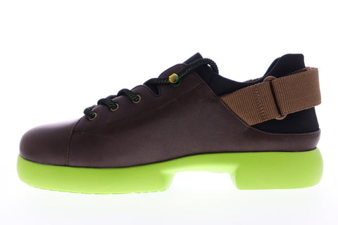 Camper Fiss K200209-001 Womens Brown Leather Lace Up Low Top Sneakers Shoes