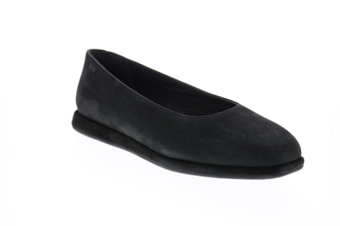 Camper Fidelia K200222-001 Womens Black Suede Slip On Flats Ballet Shoes