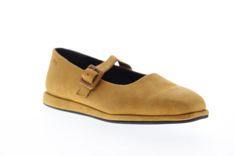 Camper Fidelia K200226-001 Womens Brown Suede Casual Strap Loafers Shoes