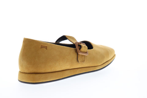 Camper Fidelia K200226-001 Womens Brown Suede Casual Strap Loafers Shoes