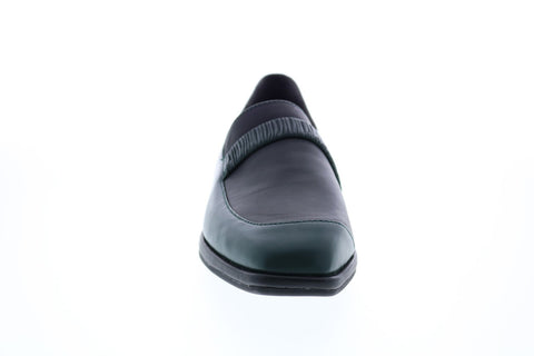 Camper TWS K200227-001 Womens Green Leather Loafers & Slip Ons Boat Shoes