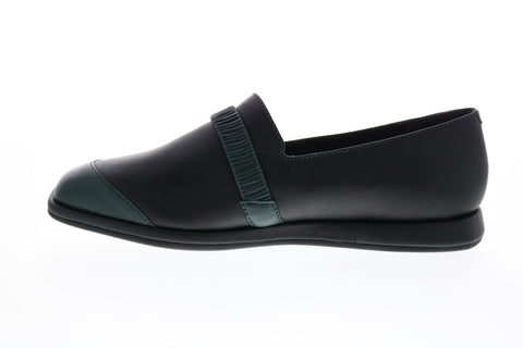 Camper TWS K200227-001 Womens Green Leather Loafers & Slip Ons Boat Shoes