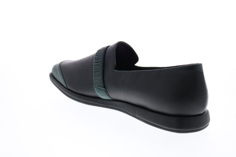 Camper TWS K200227-001 Womens Green Leather Loafers & Slip Ons Boat Shoes