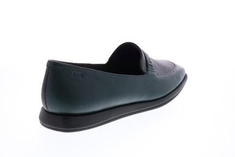 Camper TWS K200227-001 Womens Green Leather Loafers & Slip Ons Boat Shoes