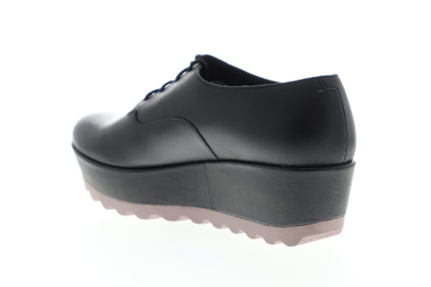 Camper Laika K200289-001 Womens Black Leather Lace Up Casual Dress Boots Shoes