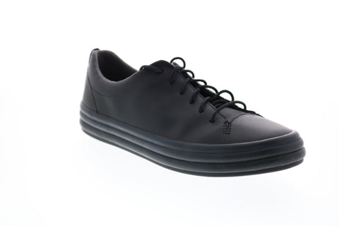 Camper Hoops K200298-010 Womens Black Leather Lace Up Euro Sneakers Shoes