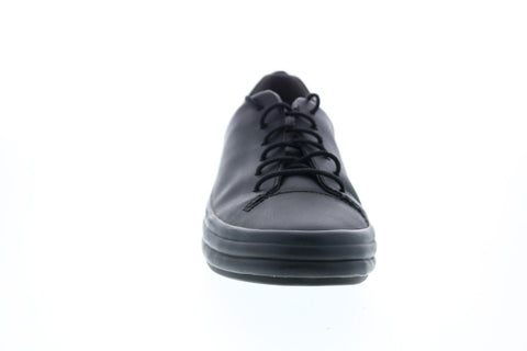 Camper Hoops K200298-010 Womens Black Leather Lace Up Euro Sneakers Shoes