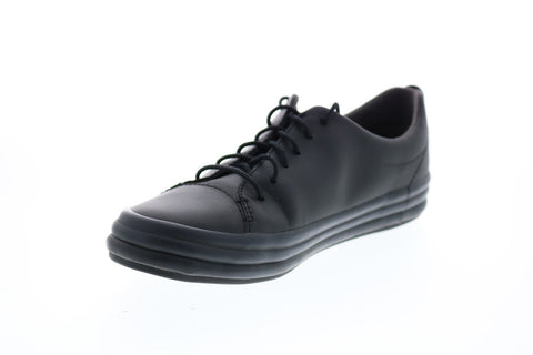 Camper Hoops K200298-010 Womens Black Leather Lace Up Euro Sneakers Shoes