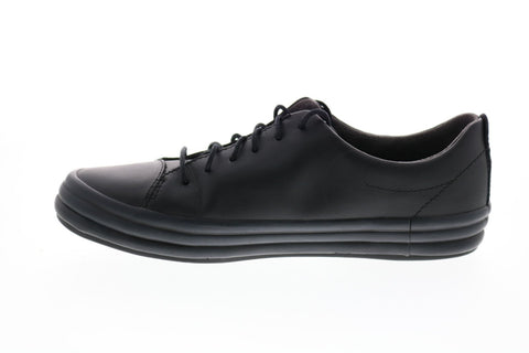 Camper Hoops K200298-010 Womens Black Leather Lace Up Euro Sneakers Shoes