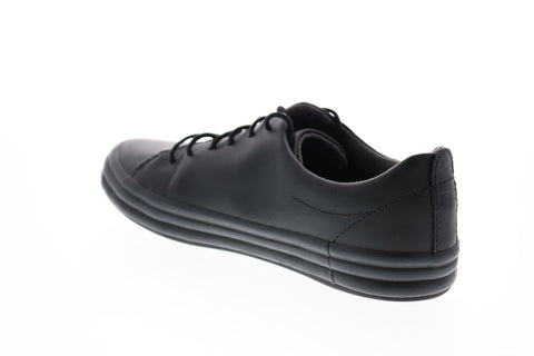Camper Hoops K200298-010 Womens Black Leather Lace Up Euro Sneakers Shoes