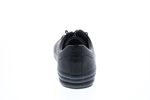 Camper Hoops K200298-010 Womens Black Leather Lace Up Euro Sneakers Shoes