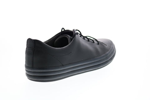 Camper Hoops K200298-010 Womens Black Leather Lace Up Euro Sneakers Shoes