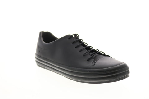 Camper Hoops K200298-026 Womens Black Leather Lace Up Euro Sneakers Shoes