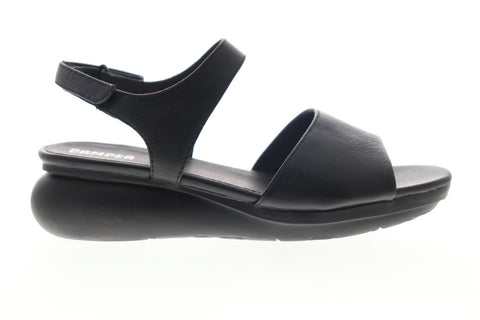 Camper Balloon K200301-001 Womens Black Leather Strap Casual Slippers Shoes