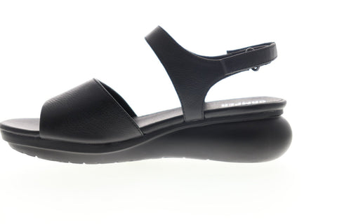 Camper Balloon K200301-001 Womens Black Leather Strap Casual Slippers Shoes