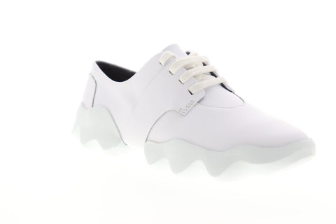 Camper Dub K200313-009 Womens White Leather Lace Up Low Top Sneakers Shoes