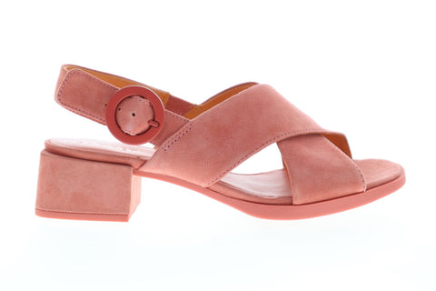 Camper Kobo Sandal K200327-005 Womens Pink Nubuck Flip-Flops Sandals Shoes