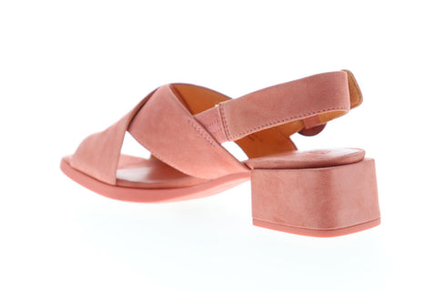 Camper Kobo Sandal K200327-005 Womens Pink Nubuck Flip-Flops Sandals Shoes