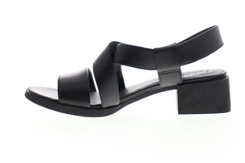 Camper Kobo K200328-003 Womens Black Leather Strap Flip-Flops Sandals Shoes