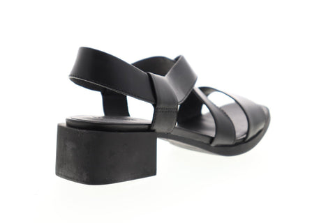 Camper Kobo K200328-003 Womens Black Leather Strap Flip-Flops Sandals Shoes