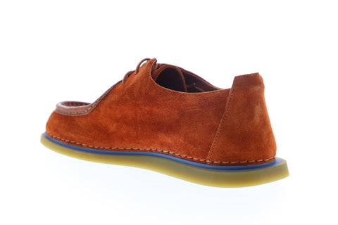 Camper Nixie K200347-004 Womens Brown Suede Lace Up Casual Lace Up Loafers Shoes