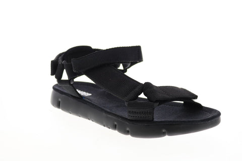 Camper Oruga Sandal K200356-007 Womens Black Canvas Strap Sandals Shoes