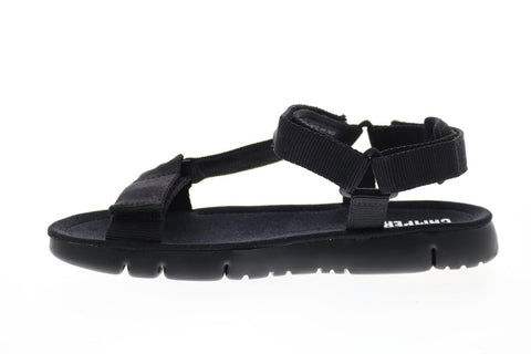 Camper Oruga Sandal K200356-007 Womens Black Canvas Strap Sandals Shoes