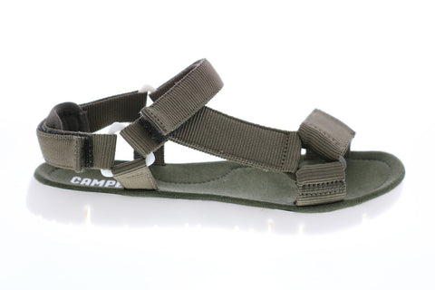 Camper Oruga Sandal K200356-008 Womens Green Canvas Slingback Sandals Shoes