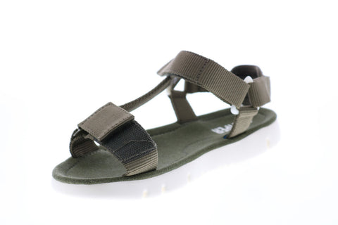 Camper Oruga Sandal K200356-008 Womens Green Canvas Slingback Sandals Shoes