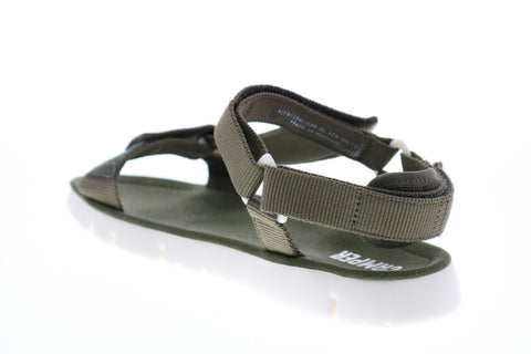 Camper Oruga Sandal K200356-008 Womens Green Canvas Slingback Sandals Shoes