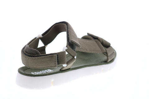 Camper Oruga Sandal K200356-008 Womens Green Canvas Slingback Sandals Shoes