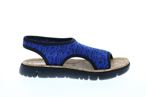 Camper Oruga Sandal K200360-005 Womens Blue Mesh Slingback Sandals Shoes