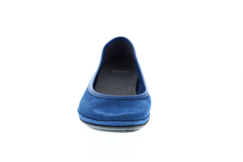 Camper Right Nina K200387-014 Womens Blue Suede Slip On Flats Ballet Shoes