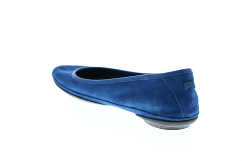 Camper Right Nina K200387-014 Womens Blue Suede Slip On Flats Ballet Shoes