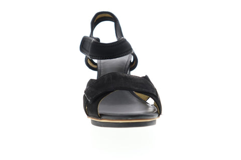 Camper Myriam K200393-003 Womens Black Nubuck Heels Strap Pumps Shoes