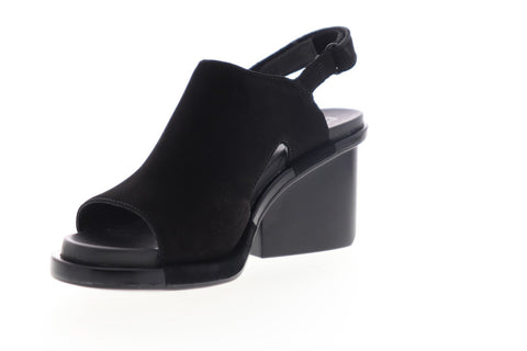 Camper Ivy K200399-001 Womens Black Leather Heels Strap Pumps Shoes