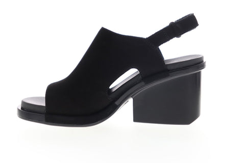 Camper Ivy K200399-001 Womens Black Leather Heels Strap Pumps Shoes